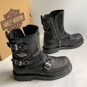 Harley-Davidson Motorcycle Boots Men’s Size 11 EUR 44 Fury Buckle 8 inch Zipper